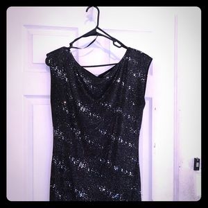 Black Sequin formal dress